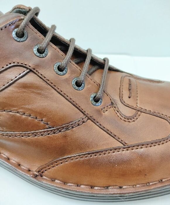 Sapato Homem Walker Flex castanho queimado [4663]