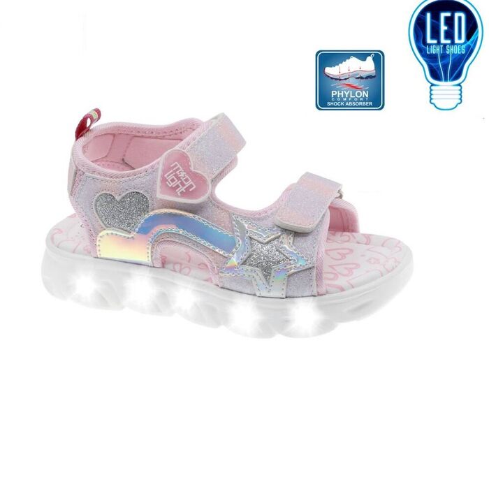 Sandália com luz led Beppi