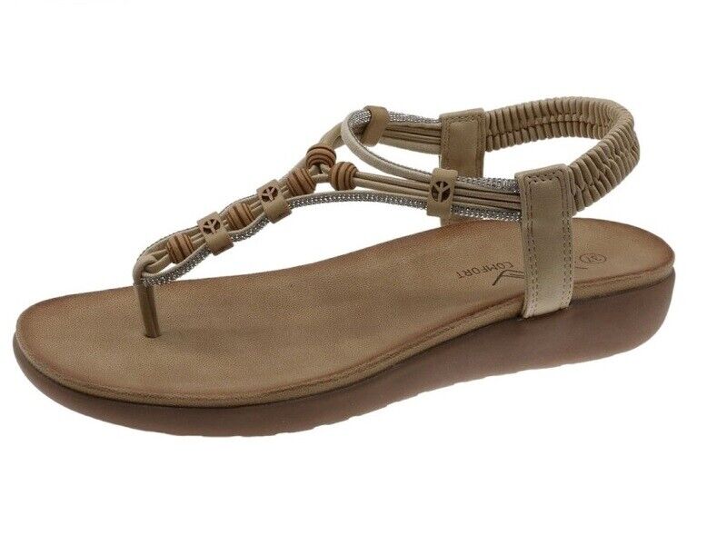 Sandalia de dedo BEPPI missangas Camel