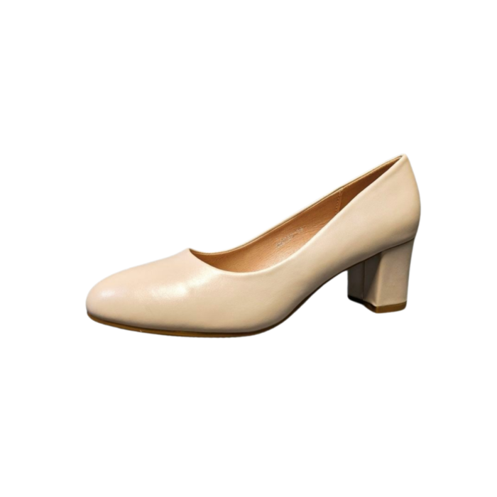 Sapato Feminino de Salto Alto Bege - Conforto e Elegância para o Dia a Dia