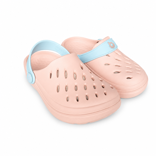 Clog Infantil Boa Onda Easy Kids Rosa Nude | EVA Litesense | Leve, Anatómico e Impermeável | S-Encomenda
