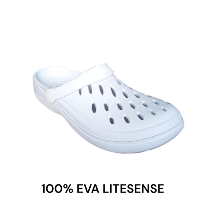 Clog Feminino Boa Onda Easy Off White | 100% EVA Litesense | Impermeável | Anatômico | SuperLeve | Feito no Brasil | 16€