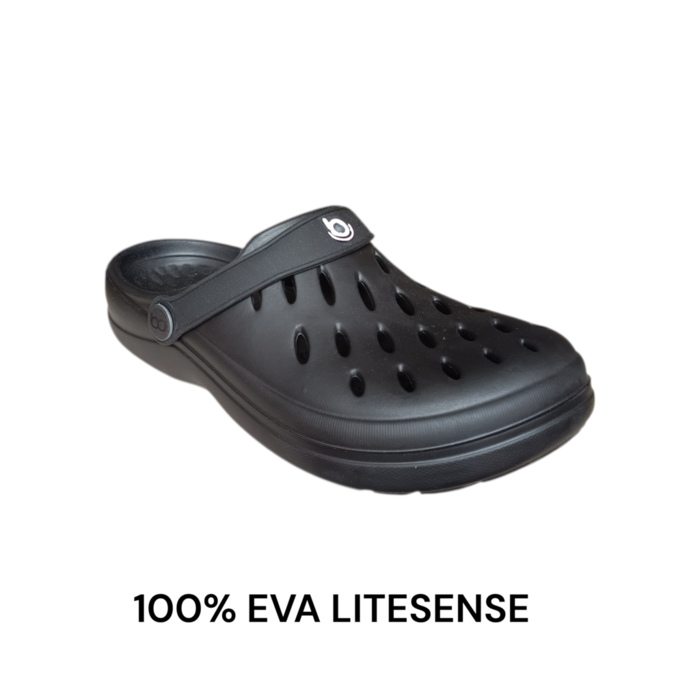 Clog Feminino Boa Onda Easy Preto | 100% EVA Litesense | Impermeável | Anatômico | SuperLeve | Feito no Brasil | 16€