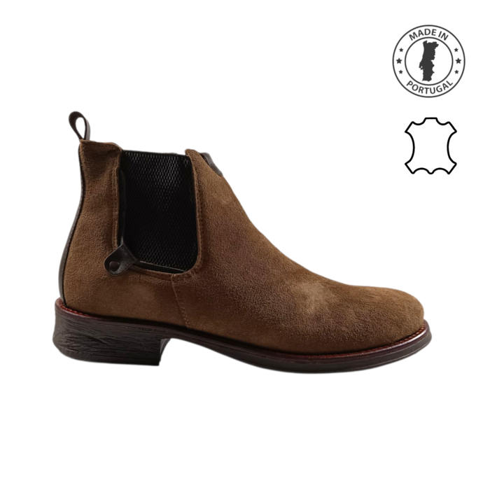 bota em pele