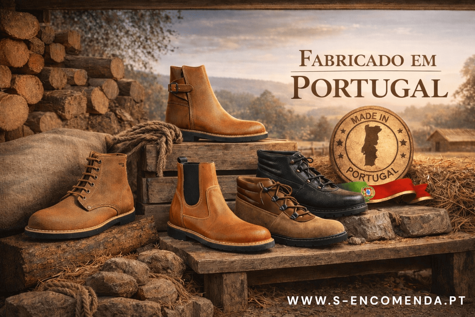 BOTAS EM PELE ENSEBADA