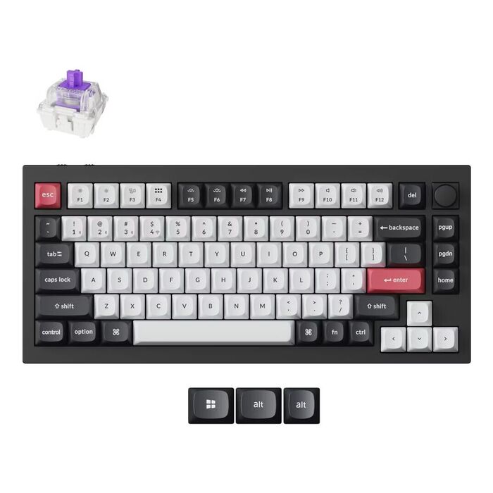 Teclado Magnético Keychron Q1 HE 75% Wireless Gateron Magnetic Switch Nebula Linear