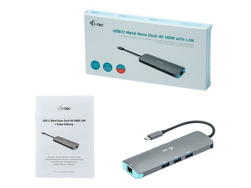 I-TEC USB C Metal Nano Docking Station 1