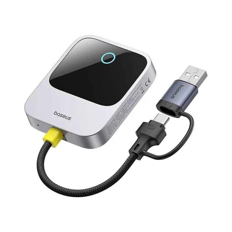 Adaptador Auto Baseus Safejourney Carplay Wireless Black