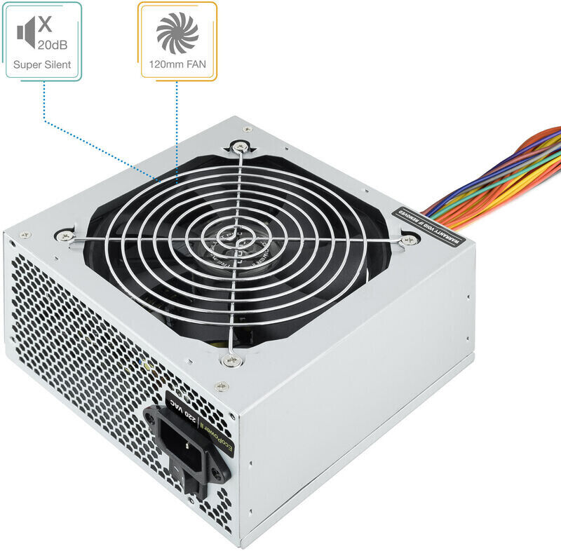 Fonte de Alimentação Tooq Ecopower II ATX 500W