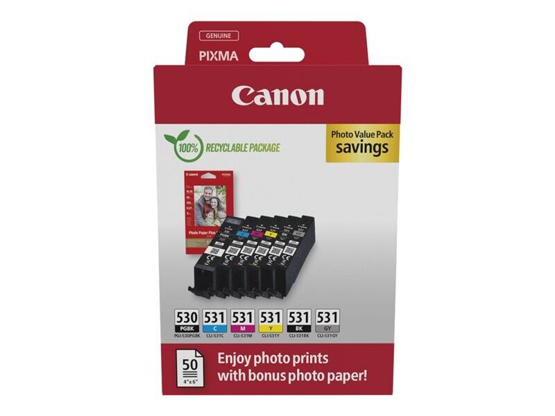 CANON PGI-530/CLI-531 PGBK/C/M/Y/BK/GY