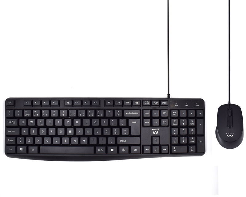 Teclado + Rato Ewent PT Preto