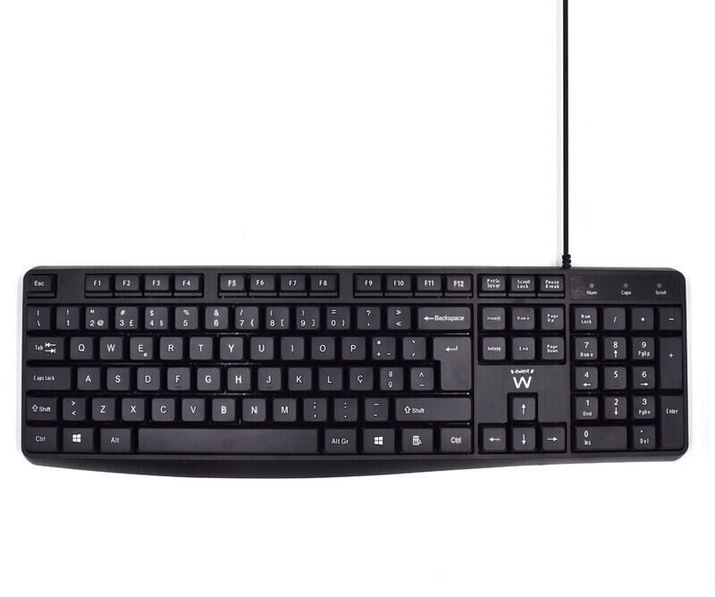 Teclado Ewent Business USB Quiet Typing PT Preto