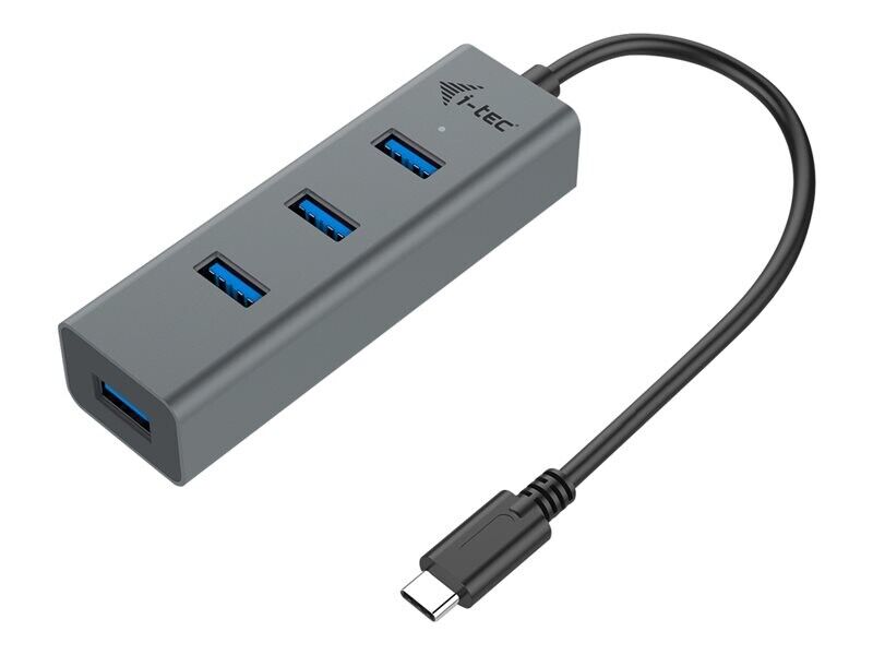 I-TEC USB C Metal HUB 4 Port without pow