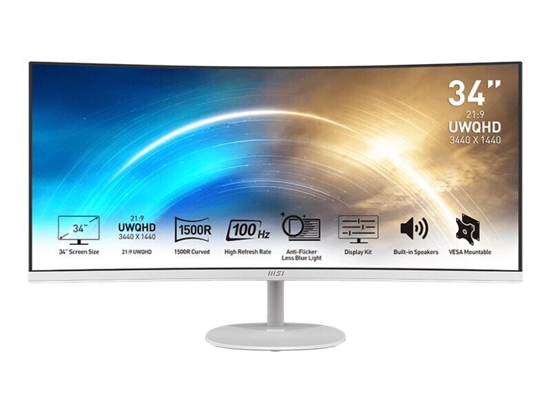 MSI PRO MP341CQW CURVE VA 34INCH  UWQHD