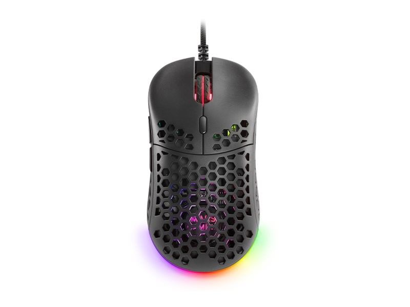 MARS GAMING MM55 BLACK MOUSE, 12800DPI,
