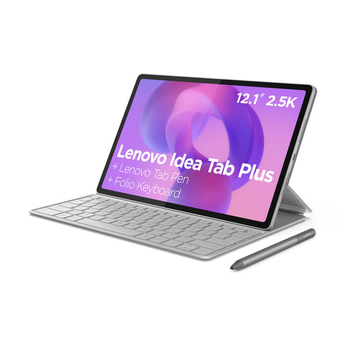 Tablet Lenovo Idea Tab Plus TB361FU 12.1" (12 / 256GB) 2.5K 90Hz WiFi Cinzento + Capa Teclado + Pen