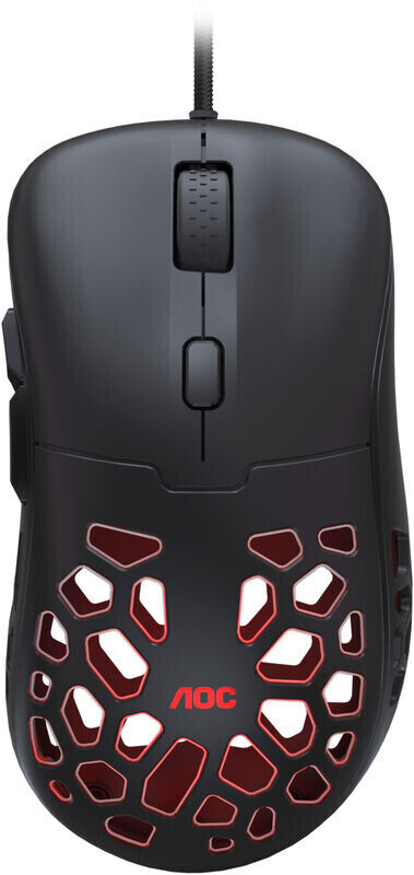 Rato AOC Gaming GM510 16000DPI RGB Preto