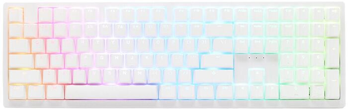 Teclado Mecánico Ducky Zero 6108 100% Pure White RGB Wirele