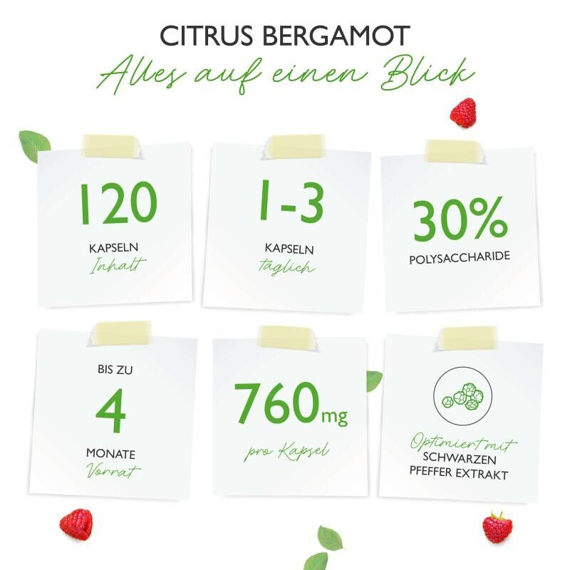 Bergamota cítrica 750mg - 120 cápsulas