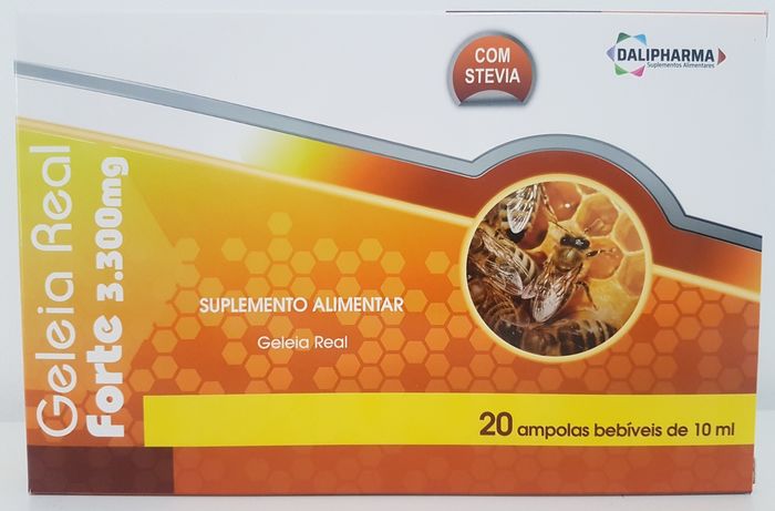 Geleia Real Forte 3300mg 20 Ampolas - Dalipharma 