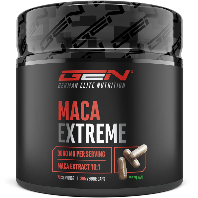 Maca Extreme - 3000 mg de extrato puro por dia - 365 cápsulas