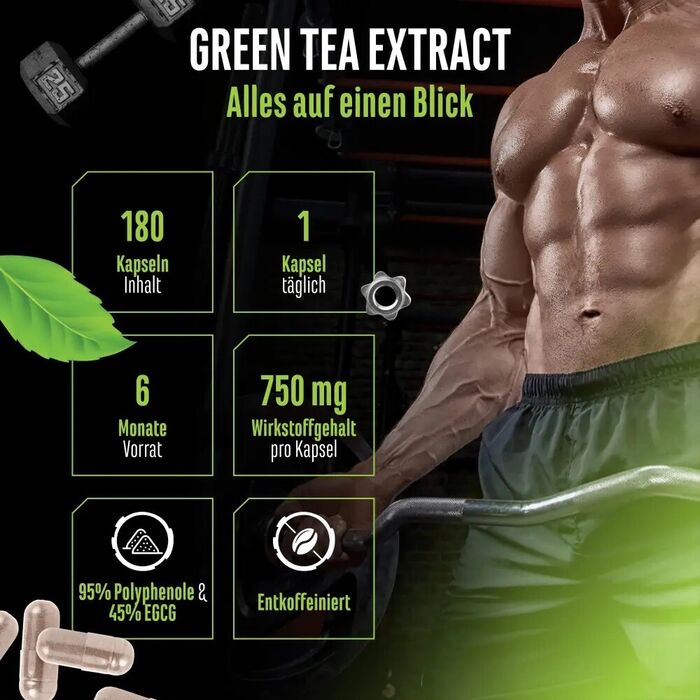Chá Verde Extreme - Extrato de Chá Verde + Bioperin® - 180 cápsulas vegan