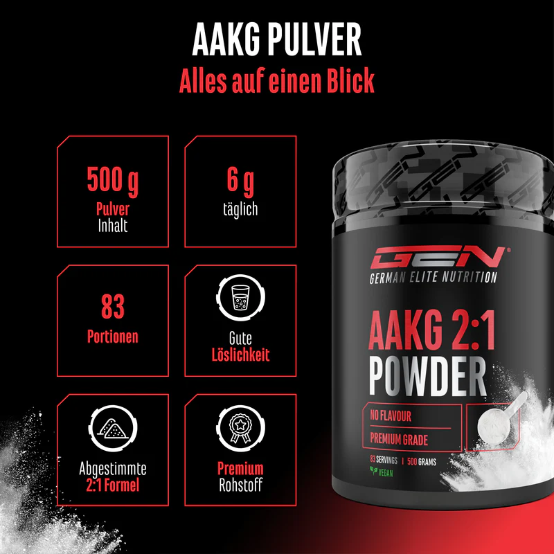 Arginina AKG em pó puro 500g - L-arginina-alfa-cetoglutarato (2: 1)