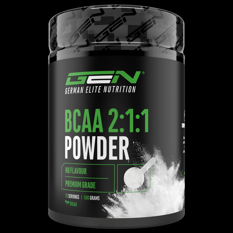 BCAA em pó 2: 1: 1 - L-leucina, L-isoleucina, L-valina - Neutro, 500g
