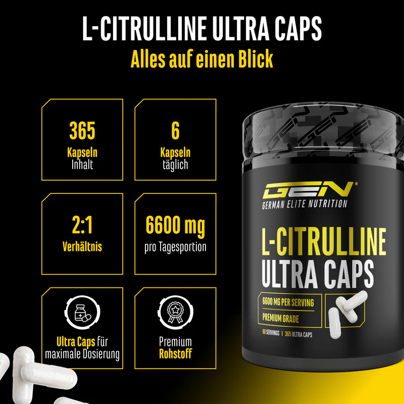 L-Citrulina Ultra 1100mg - 360 cápsulas
