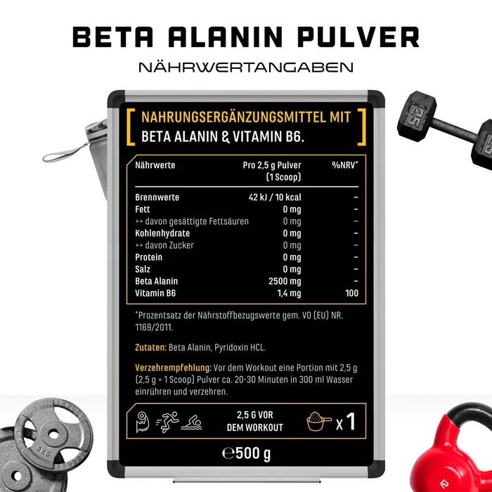 Beta alanina em pó - 500g