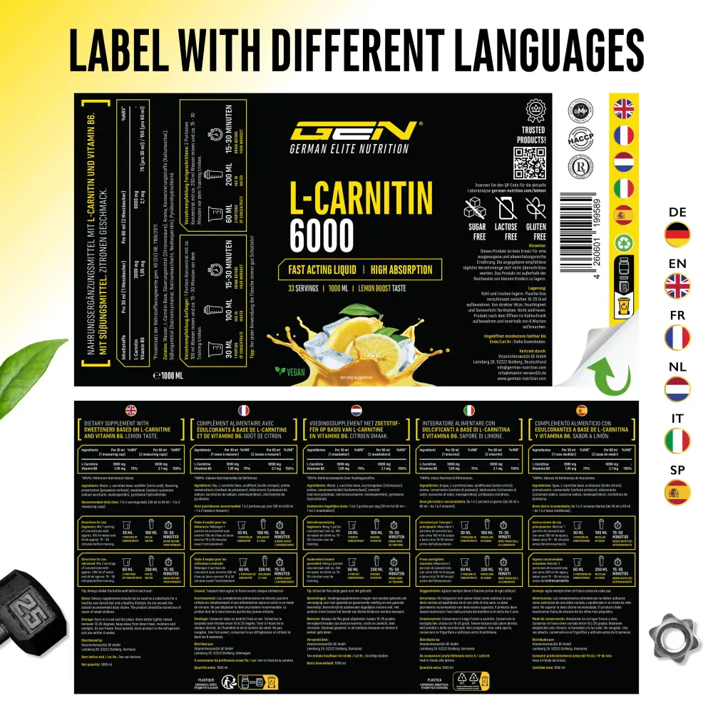 L-Carnitine 6000 Liquid