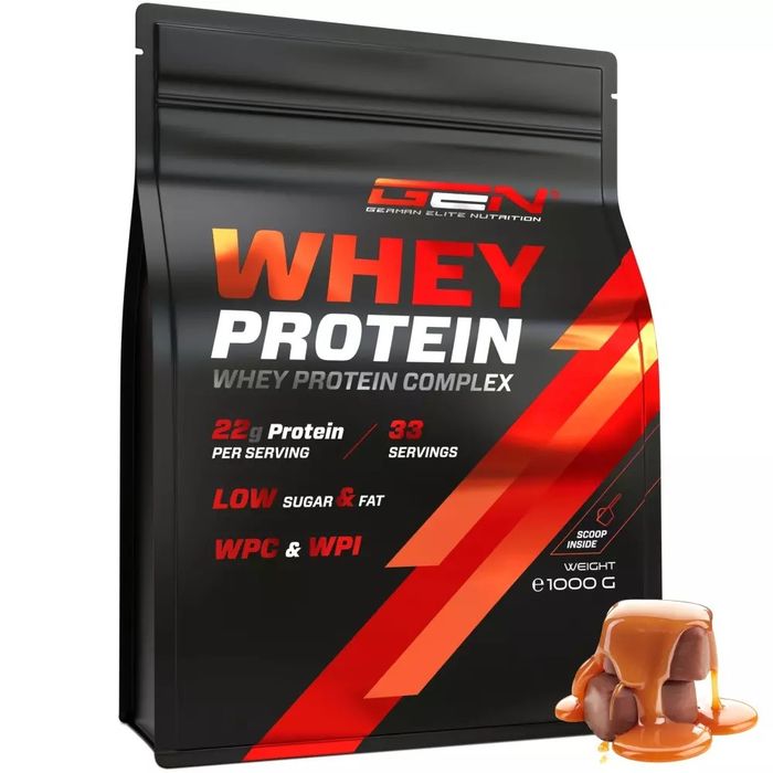Whey Protein Complex-1000 g - com parte isolada - Proteína instantânea com BCAA e EAA - Vários sabores