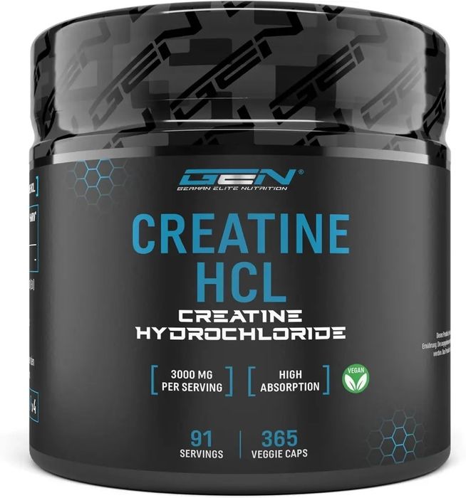 Creatina HCL 3000, 365 cápsulas