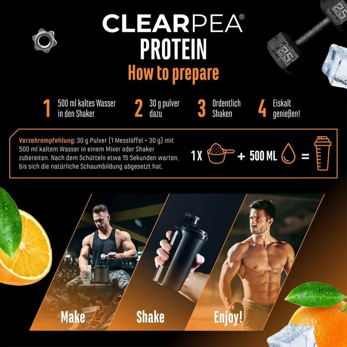 Proteína Transparente Vegana - Vários sabores 