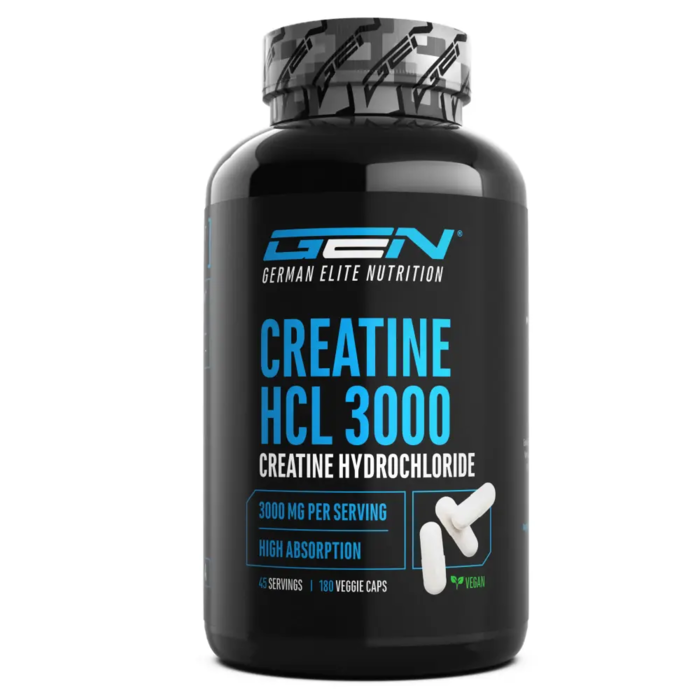 Creatina HCL, 180 cápsulas