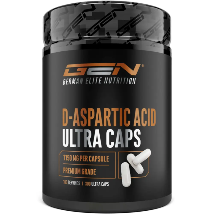 Ácido D Aspártico. 300 cápsulas
