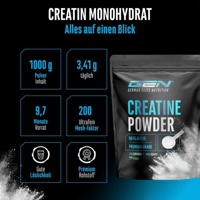Creatina Monohidratada em Pó - Sachê, 500g