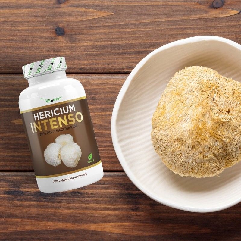 Cogumelo Hericium Erinaceus Intenso - 180 Cápsulas