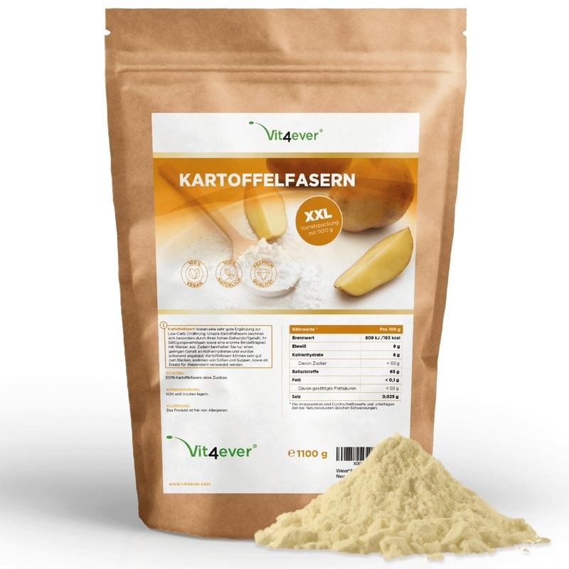 Fibras de batata - apenas 8% de carbo-hidratos - 1100g