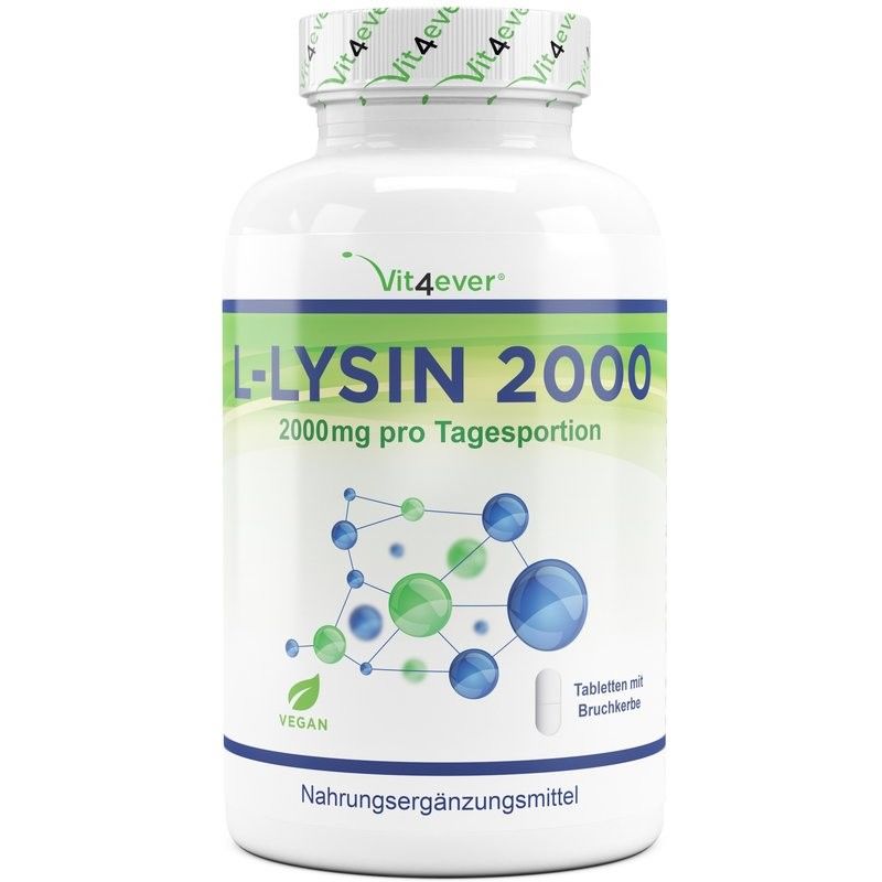 L-Lysina 1000mg - 160 comprimidos vegan