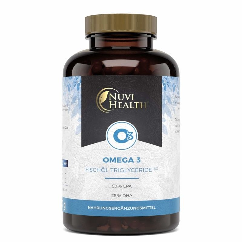Omega 3 - Forma de triglicerídeos de óleo de peixe 1000mg - 240 cápsulas