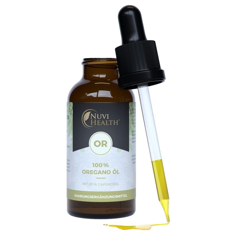 Óleo 100% essencial de orégano da França - 80% Carvacrol - 20ml = 820 gotas