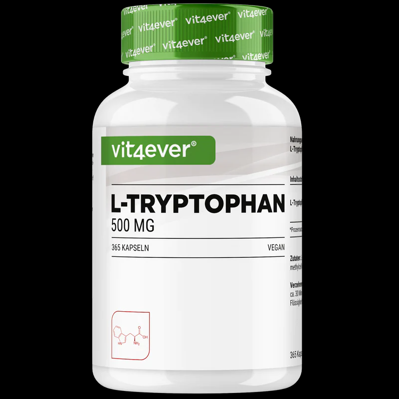 L-Triptofano - 500 mg - 365 cápsulas