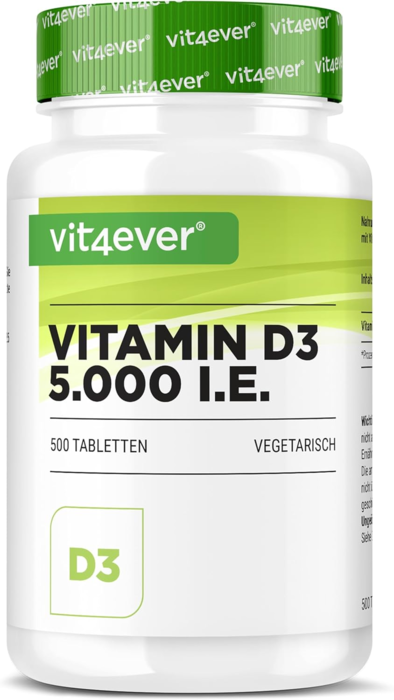 Vitamin D3 Depot 5000UI - 500 comprimidos vegan