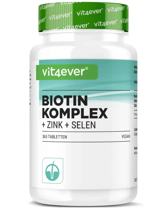Biotina, Selénio e Zinco - 365 comprimidos vegan