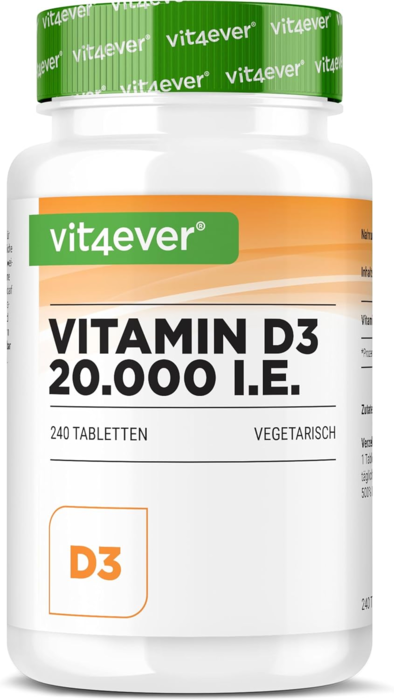 Vitamina D3 Depot 20.000UI - 240 comprimidos vegan