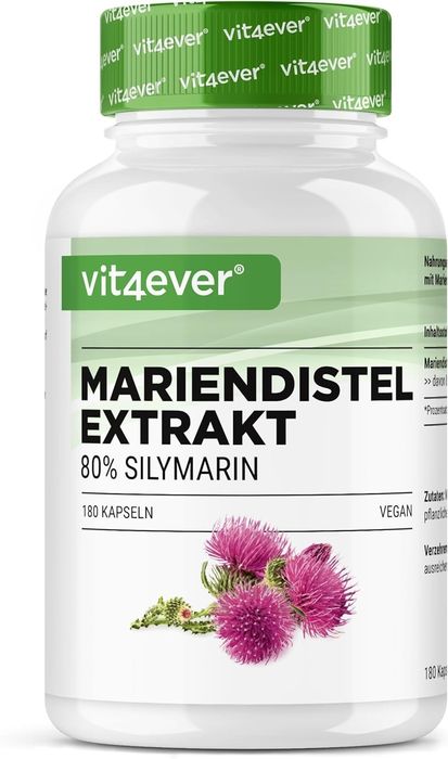 Extrato de cardo mariano 500mg - 80% silimarina - 180 cápsulas vegan