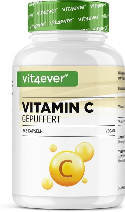 Vitamina C - Tamponada - 365 Cápsulas