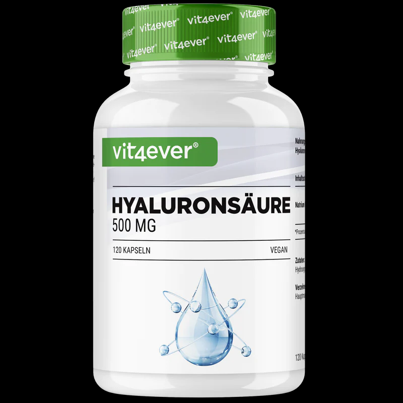 Ácido hialurónico 500mg - 120 cápsulas vegan