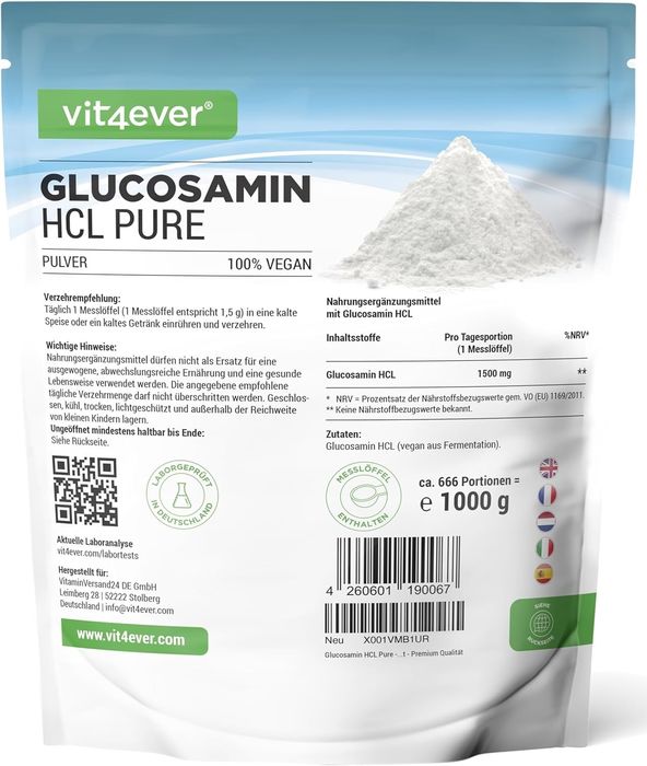 Glucosamina HCL Pure 1000g
